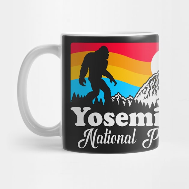 Yosemite National Park Bigfoot, Funny Sasquatch Yeti Yowi Cryptid Science Fiction by ThatVibe